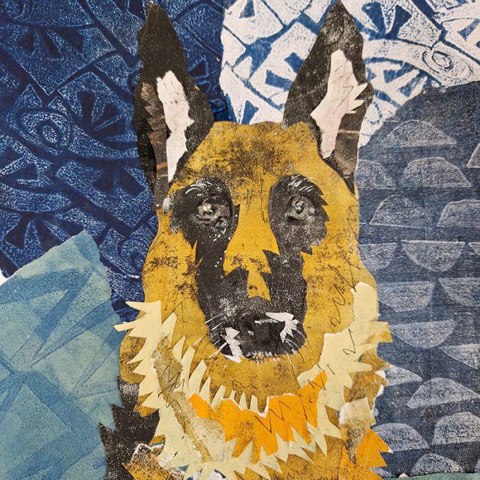 Pet Portrait Collage Workshop Tuesday Evening 15 April 2025